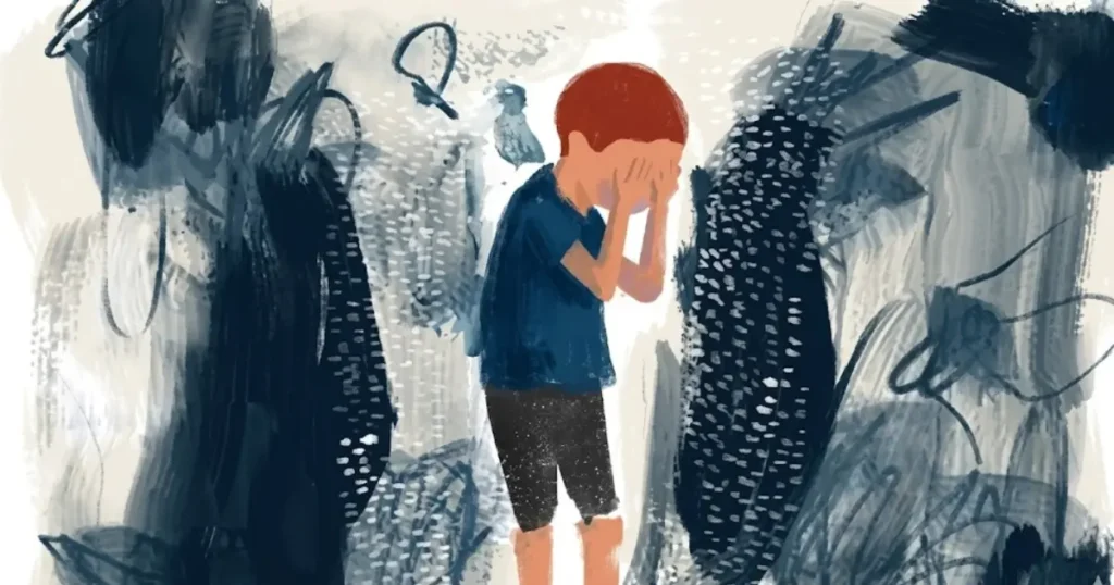 A artistic image of a child experience toxic stress | Coercive Control
